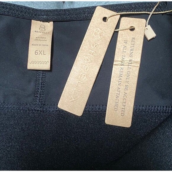 SHAPELLX Women's Bodysuit Tummy Control Bum Lifting Deep V Neck Body Shaper 6XL - Picture 4 of 11